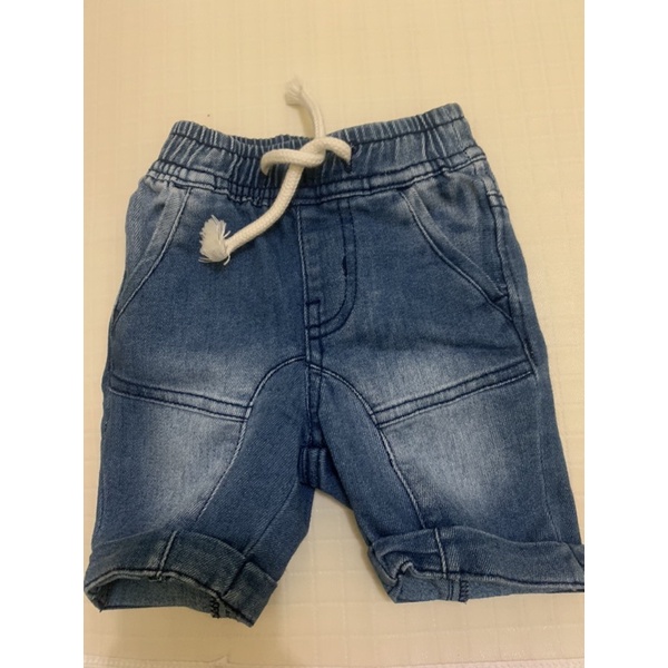 KIDS ICON - Celana Pendek Denim Jeans Anak Bayi Laki-Laki brand Baby Colours 3-6 Bulan preloved