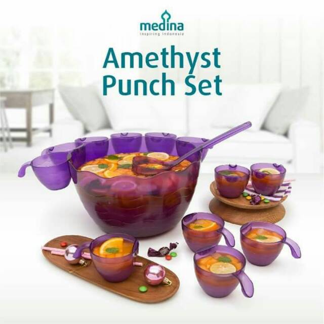 

Amethyst punch set