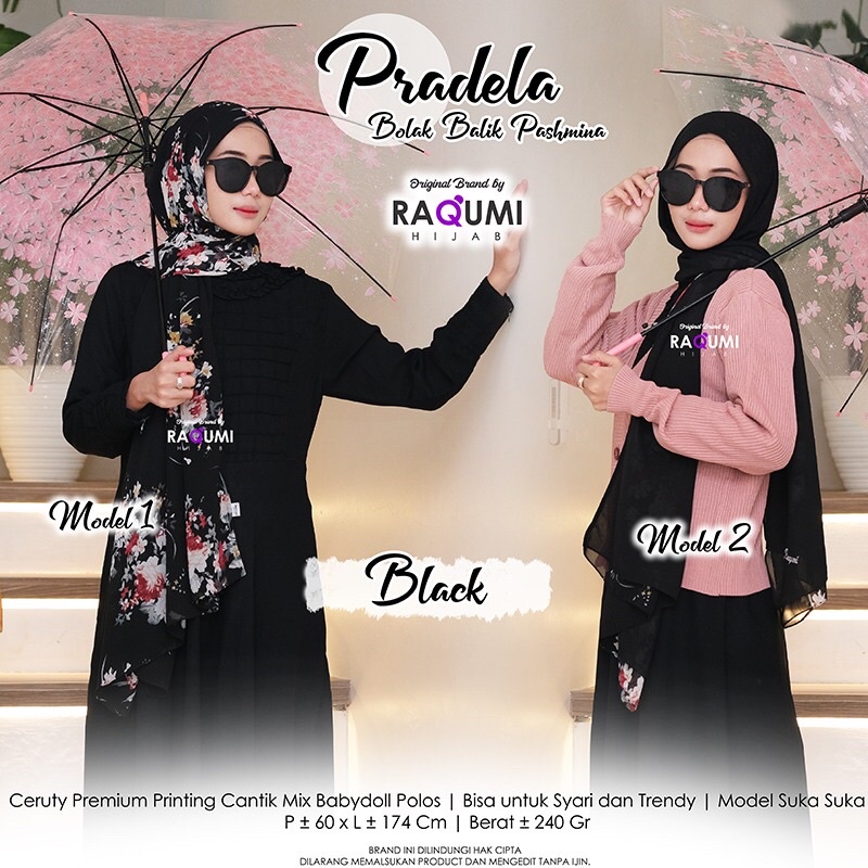 [Original Raqumi]Pradela Bobal Pashmina Raqumi Hijab