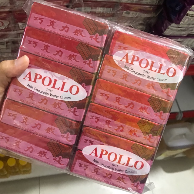 

Wafer coklat Apollo 1 pac isi 48pcs