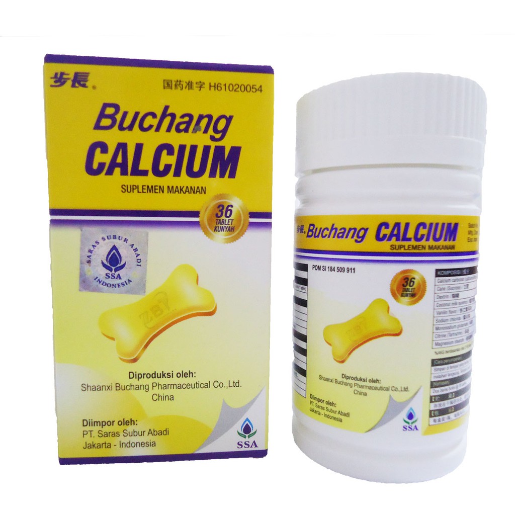 Buchang Calcium Kalsium Tulang Obat Pengapuran Tulang Vitamin Tulang Shopee Indonesia