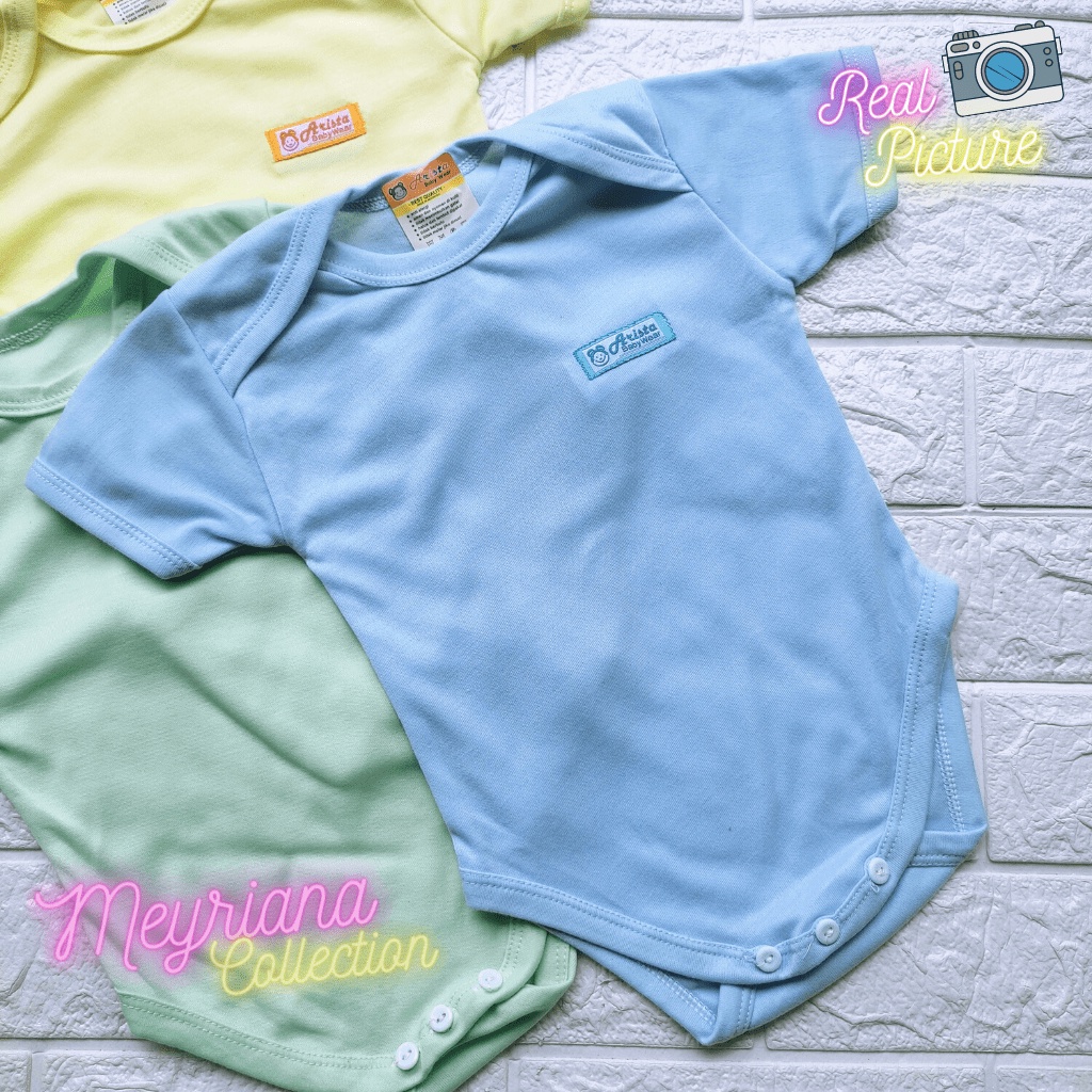 3 Setel Baju Jumper Bayi Setelan Baju Kodok Bodysuit Bayi Baru Lahir Bodysuit Newborn 0 - 6 Bulan Meyriana Collection