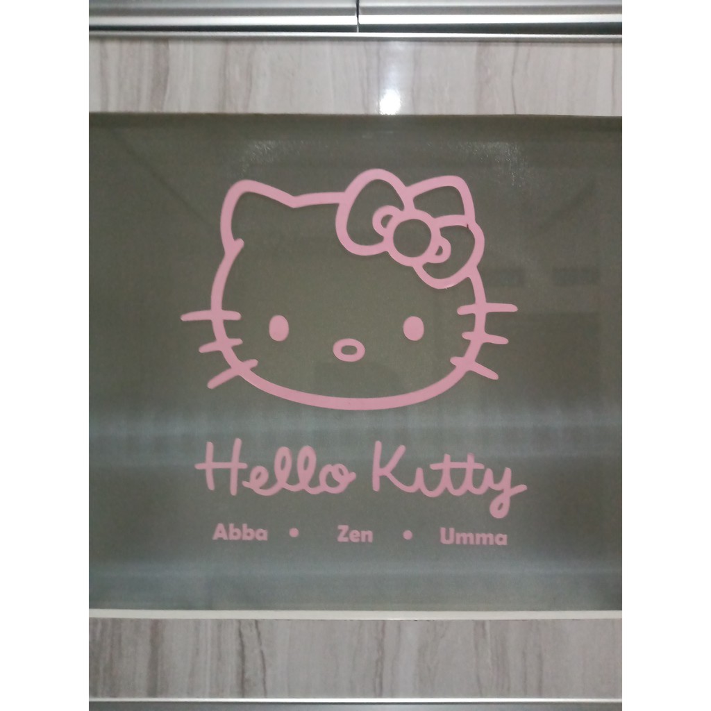 Stiker Sticker Cutting Decal Mobil Kulkas Kaca Motif Hello Kitty