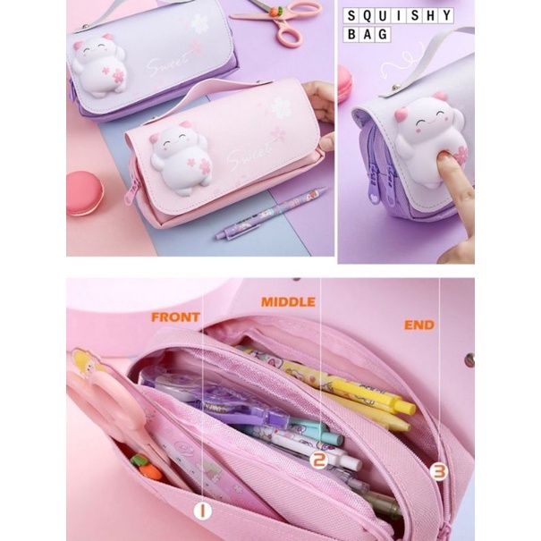 

Promo Ramadhan Kotak pensil squishy tenteng lucu, Kotak pensil besar, Squishy Pencil case