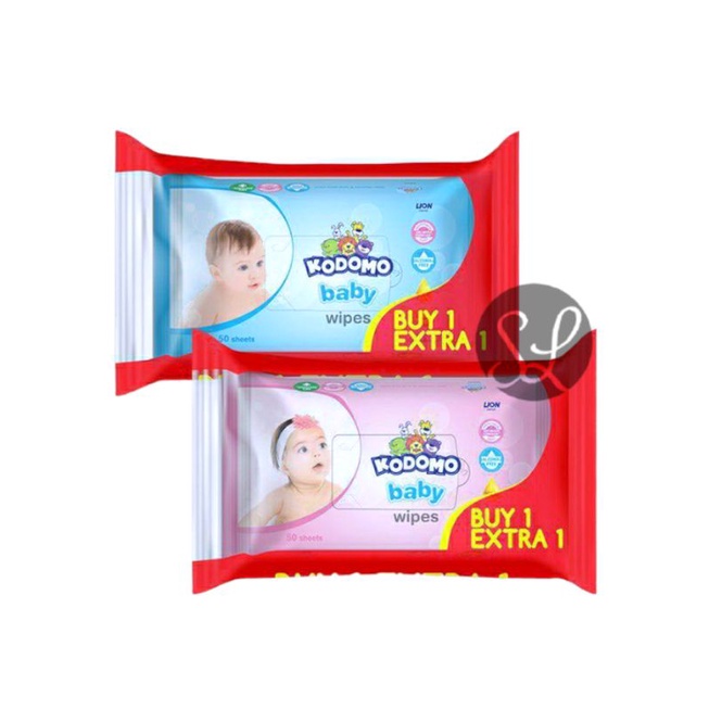 Kodomo Paseo Tissue Basah 50's Buy 1 Get 1 / Tisu Basah Kodomo