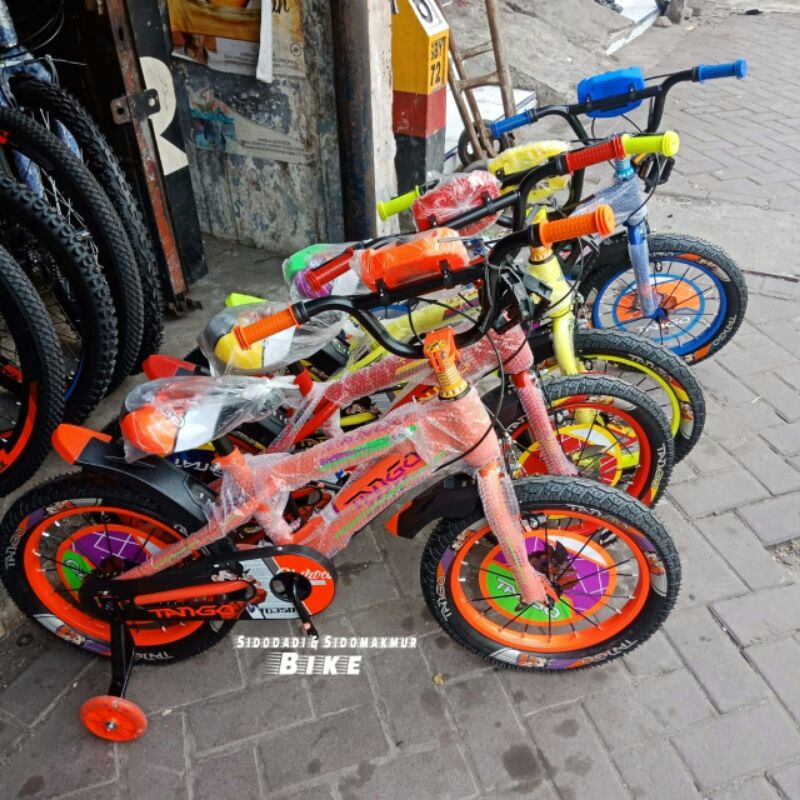 Sepeda 12 Bmx Anak Tango Goku Ban Besar 250 Inch