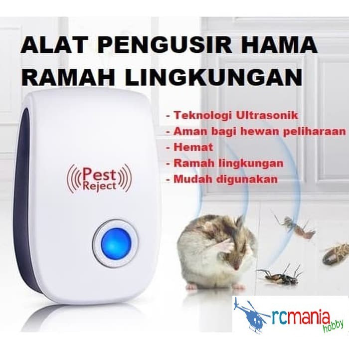 Pengusir Tikus Nyamuk Kecoa Hama Ultrasonic Pest Repeller