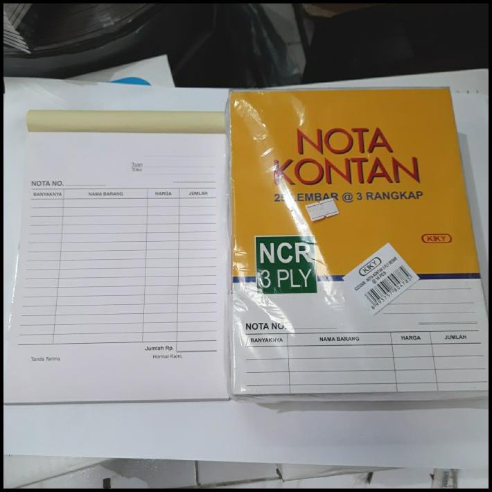 

Nota Kontan Besar Kiky 3Ply Ncr 16X21Cm 25 Set 1 Pack Isi 10 Buku