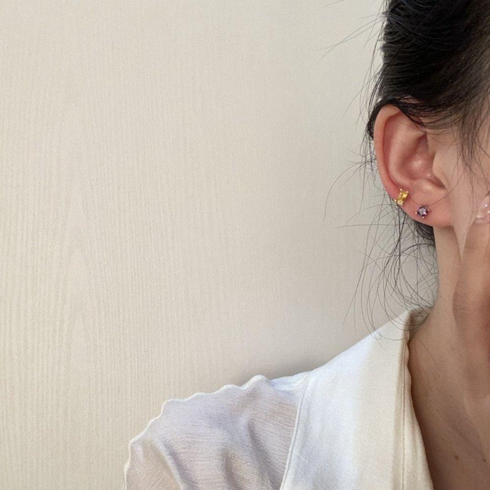 Mxbeauty Wanita Stud Anting Warna-Warni Ins Hypoallergeniic Berlian Imitasi Cantik Kristal Fashion Perhiasan