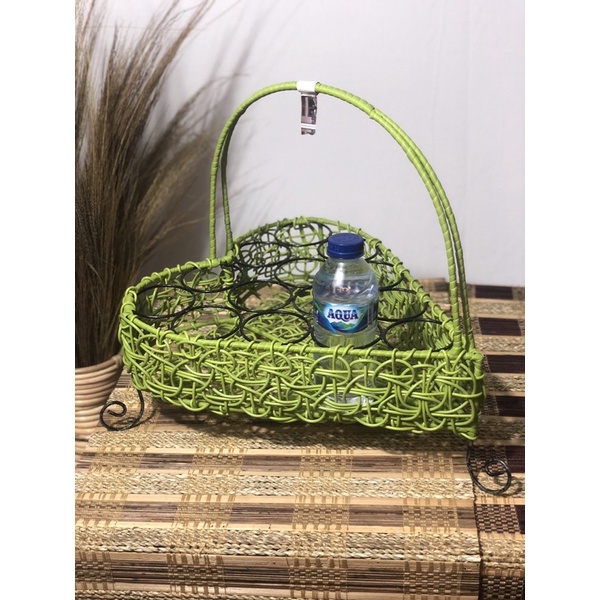 Tempat minuman / tempat aqua gelas rotan sintetis aesthetic