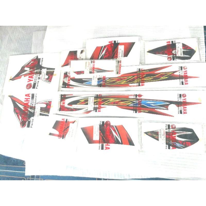 striping stiker f1zr fizr 2004 2005 oren hitam original