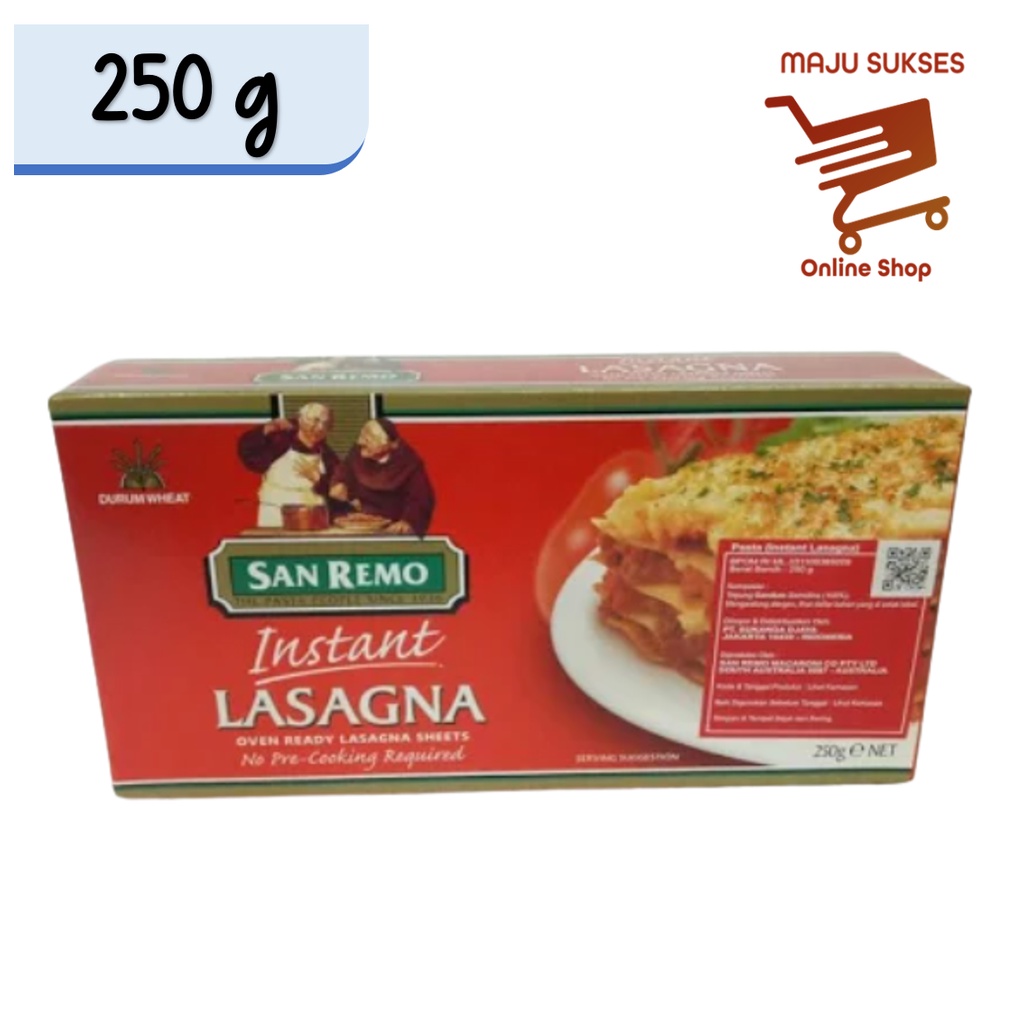 

SanRemo Pasta Lasagna Siap Saji 250G