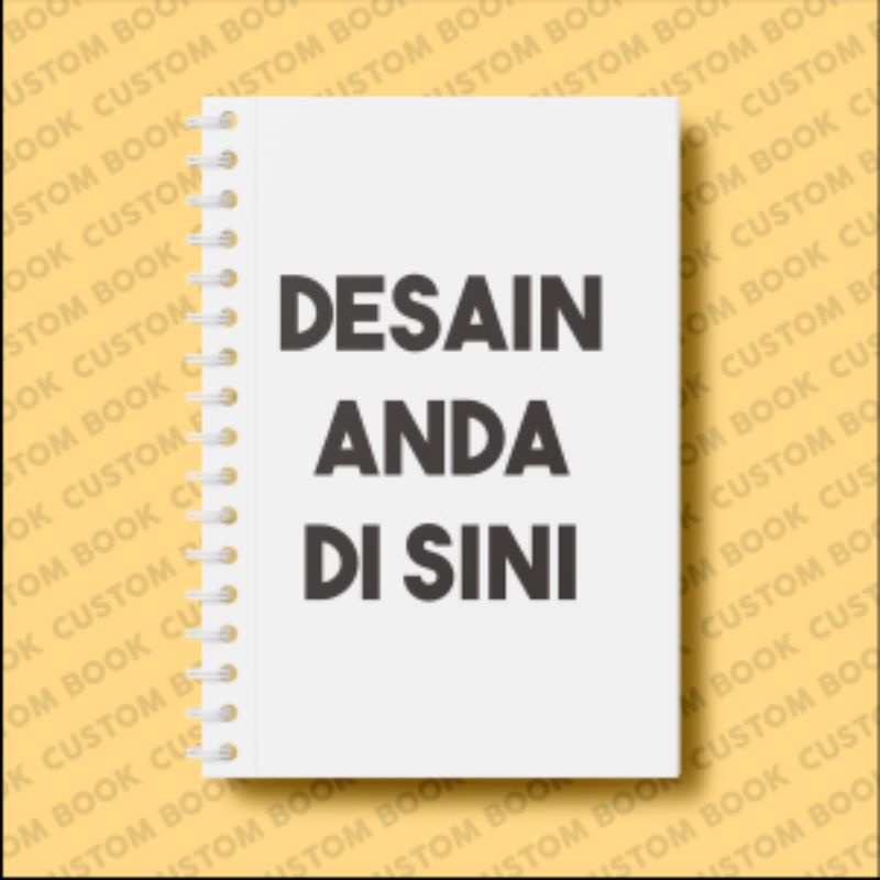 

Notebook Buku Catatan Custom A5 Soft Cover 100 Halaman Spiral Custom Desain