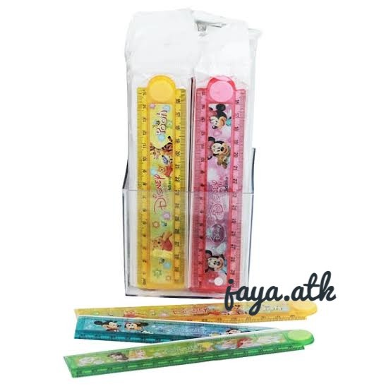 PENGGARIS LIPAT 30CM MISTAR 30 CM LIPAT KARAKTER ANAK PENGGARIS LIPAT 15CM PLASTIK KARAKTER ANAK