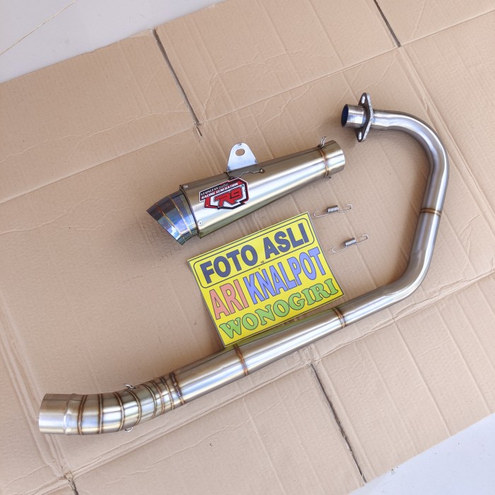 KNALPOT R9 JIGSAW TIGER GL MEGA PRO CB GL MAX LEHER PATEN BENDING