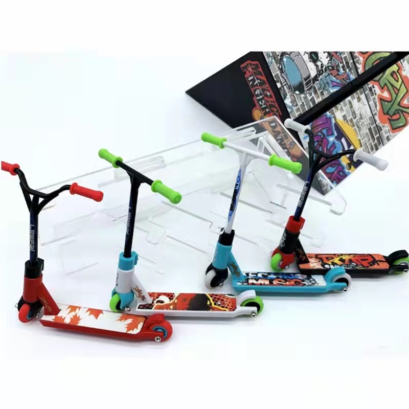 Mary Mini Alloy Finger Scooter Model Mainan Jari Interaktif Novelty Sensory Activity Finger Scooter Skateboard Kit Untuk K