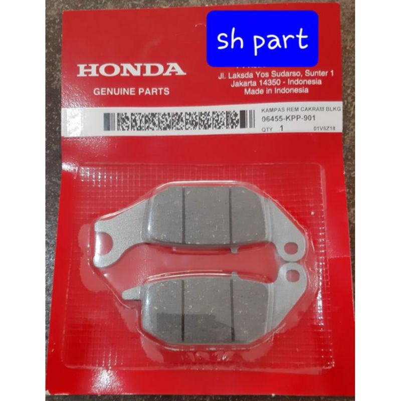 kampas  rem dis pad, kampas  rem belakang supra x 125 fi  ,blade fi KPP