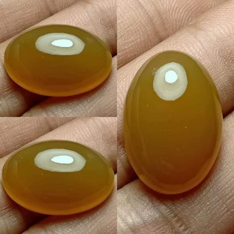 Batu Cempaka Madu Top Crystal Giwang Luber