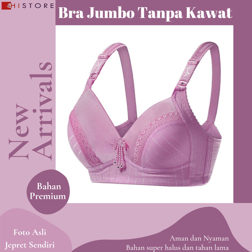 [HI]Bra BH JUMBO Cup C Fashion Wanita Bra wanita Premium BH Busa Tipis Tanpa Kawat Sangat Nyaman 555