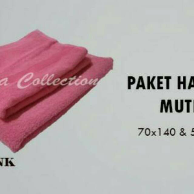 RAISHA COLLECTION Paket Handuk Mutia Jumbo+Tanggung harga paling ekonomis