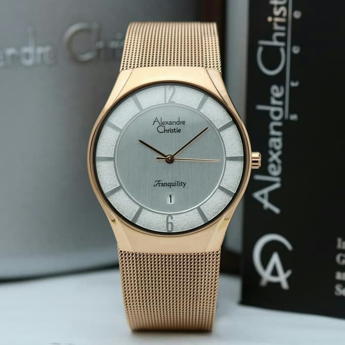 JAM TANGAN PRIA ALEXANDRE CHRISTIE AC 8331 TALI RANTAI PASIR ORIGINAL GARANSI RESMI 1 TAHUN