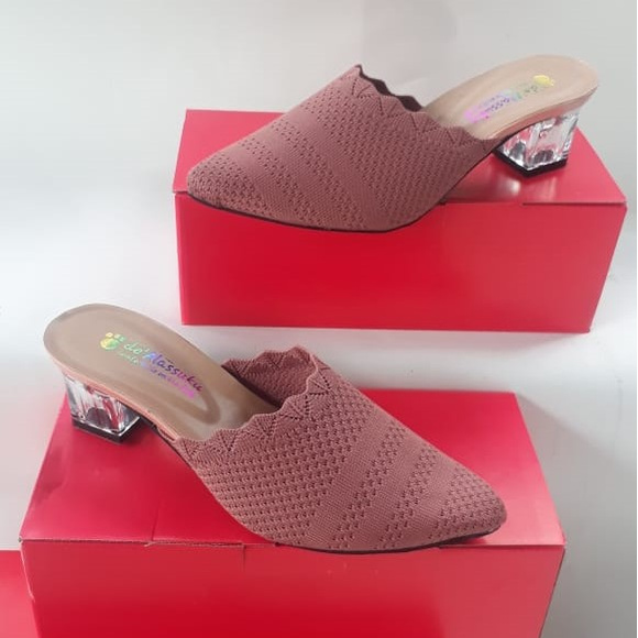 Heels Hak Kaca Rajut Import by de'Alassuku