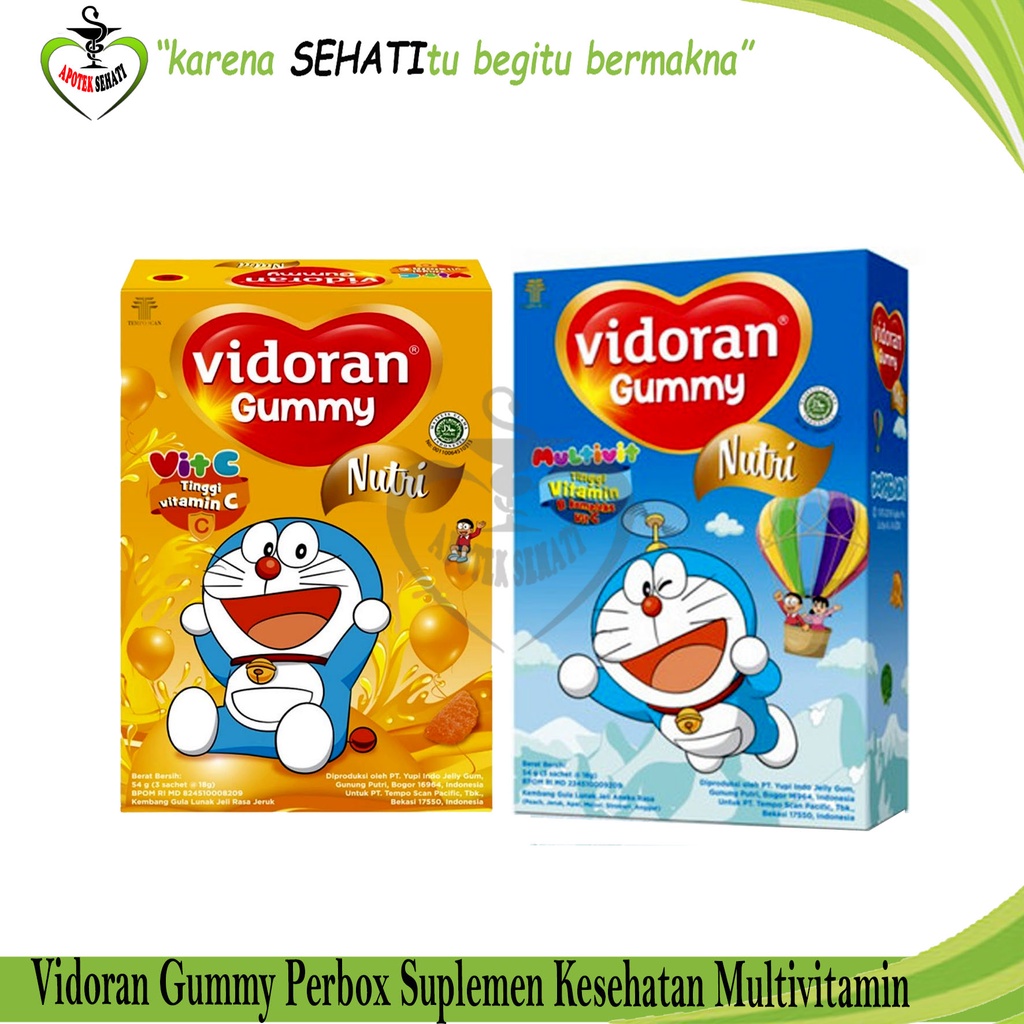 Vidoran Gummy Per Box Multivitamin Suplemen Kesehatan