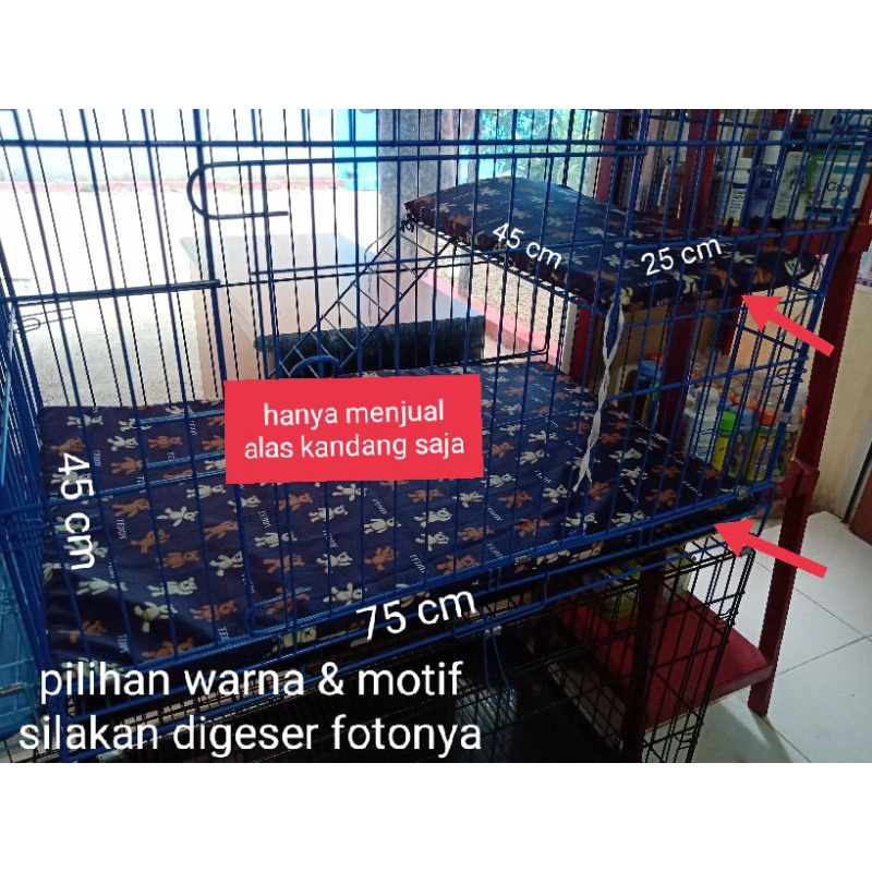 ALAS KANDANG TEMPAT TIDUR KUCING DAN ANJING BERTINGKAT UKURAN 45x75 TEBAL 2 CM