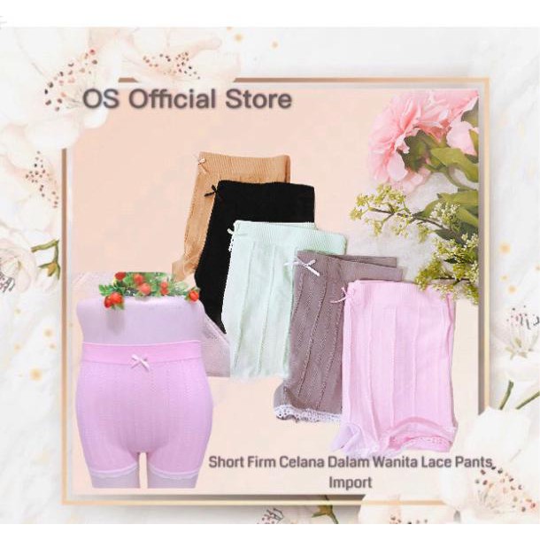 OS Short Firm Celana Dalam Wanita Lace Pants Import