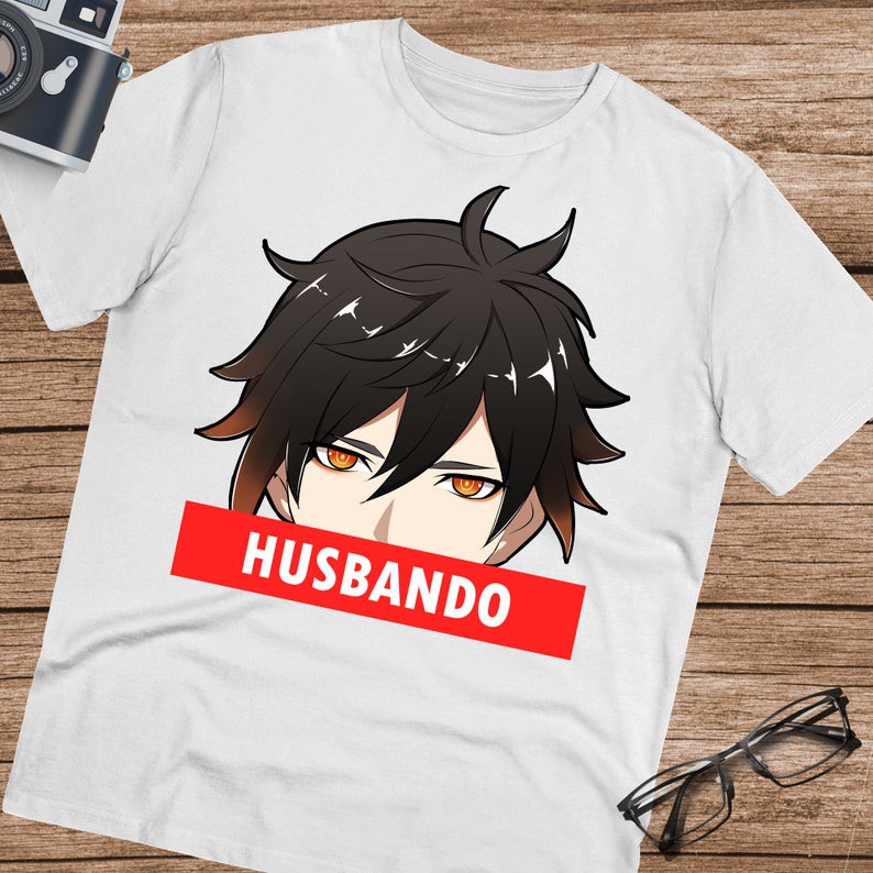 Tshirt Genshin Impact Zhongli as Husbando Kakkoi Character