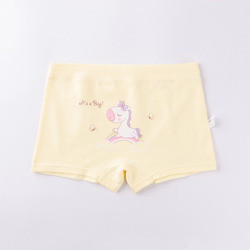 3PCS Gadis Unicorn Celana Dalam Katun Lucu Lembut Pakaian Dalam Anak Celana