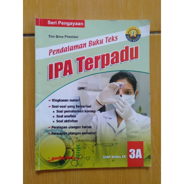 buku ipa terpadu smp kelas 9 edisi revisi penerbit Yudhistira