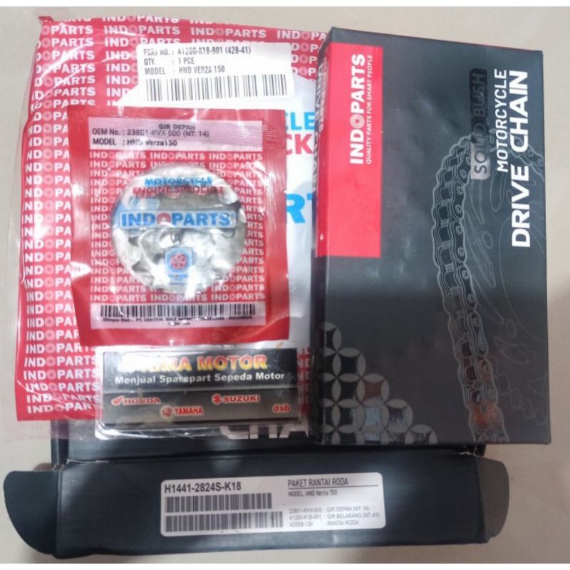 GEAR SET VERZA INDOPART GIR SET VERZA INDOPARTS