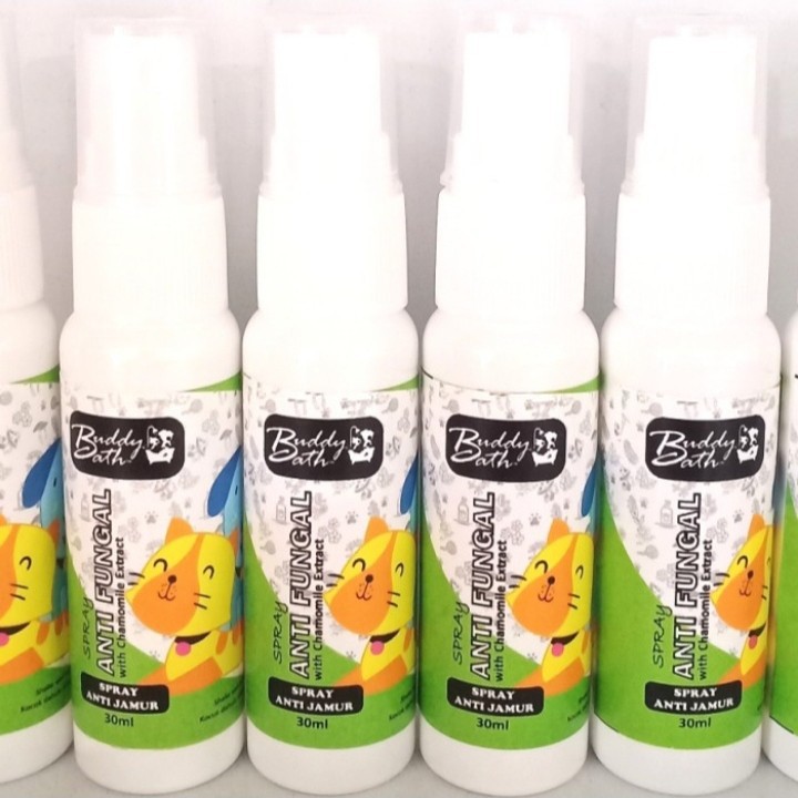 Buddy Bath 30ml Obat Spray Jamur Kucing Anjing Kelinci Anti Fungal