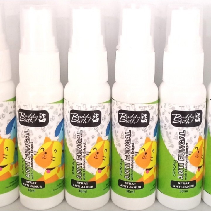 Buddy Bath 30ml Obat Spray Jamur Kucing Anjing Kelinci Anti Fungal
