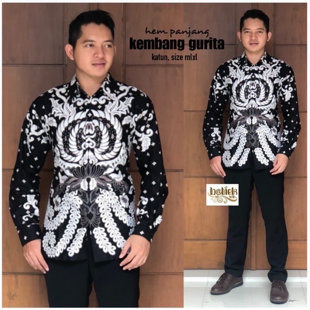 Tunik Santika Kembang Gurita Batik Kombi Couple Sarimbit Modern Casual Kantor Kerja Kondangan