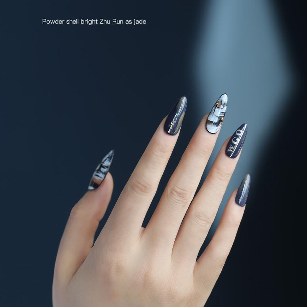 AUGUSTINA Agustina Huruf Inggris Nail Art Stiker Wanita Rumah Salon Font Tua Angka Karakter Simbol Self Adhesive Nail Foils