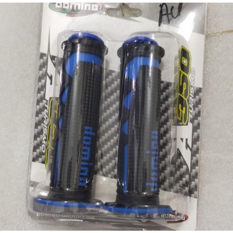 HANDGRIP UNTUK SEMUA MOTOR DOMINO RACING MERAH-BIRU
