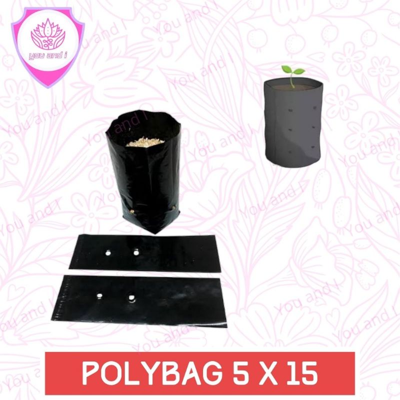 POLYBAG 5X15 cm (isi-7) Polibag untuk Semai Benih