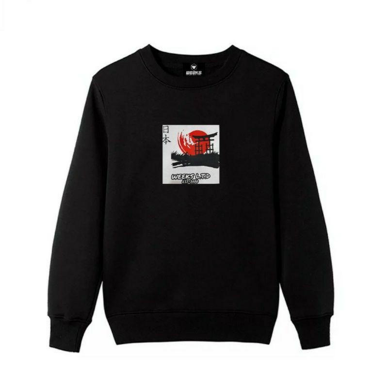 [COD] Eighty Nine Crewneck Black Motif Simpel Pria/Wanita Premium Quality