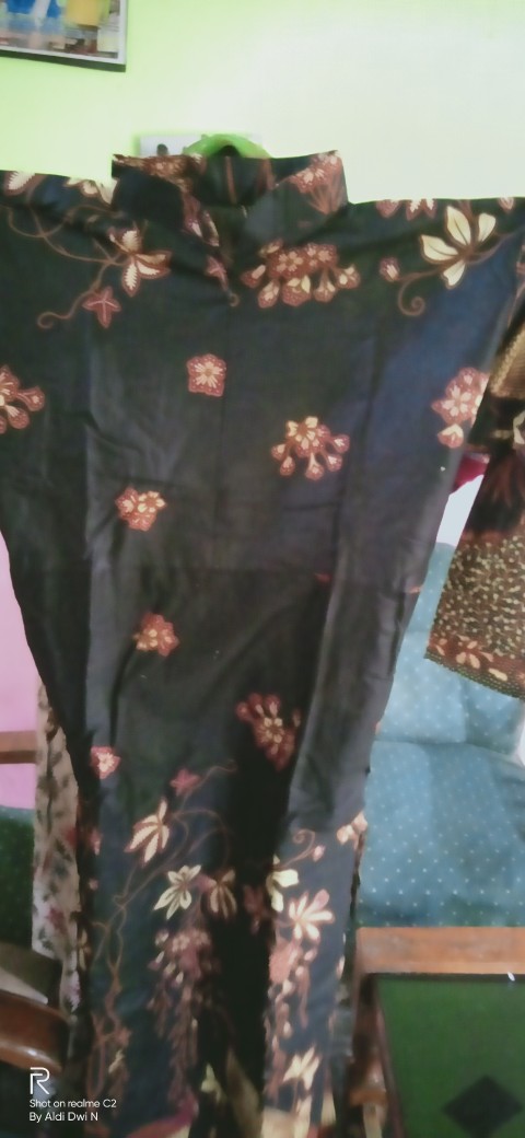 Ms Gamis Batik Sriwedari Maxi Bumil/busui Katun Sogan Allsize Dan Jumbo