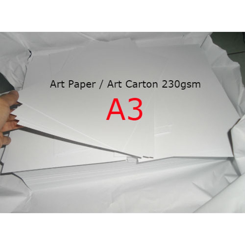 

Dijual PCS Art Carton A3 230 gsm Paper Kertas edisi grosir