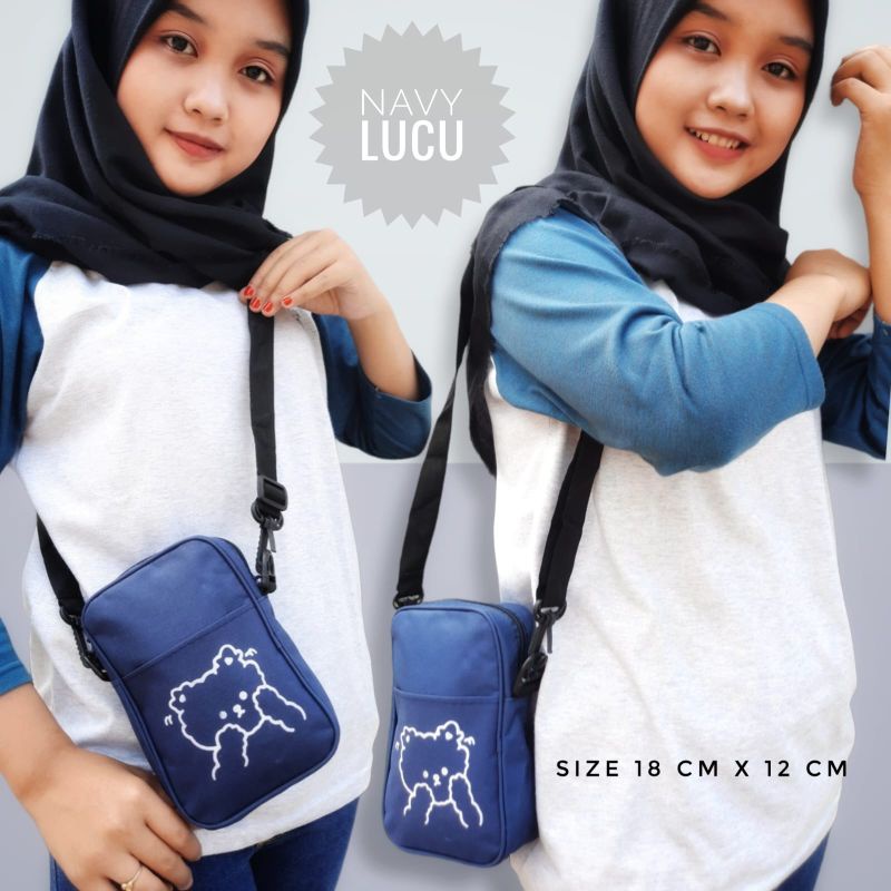 TAS SELEMPANG KECIL MOTIF CARTOON/SLINGBAG PHONE TUMBLR/POCKY SLINGBAG