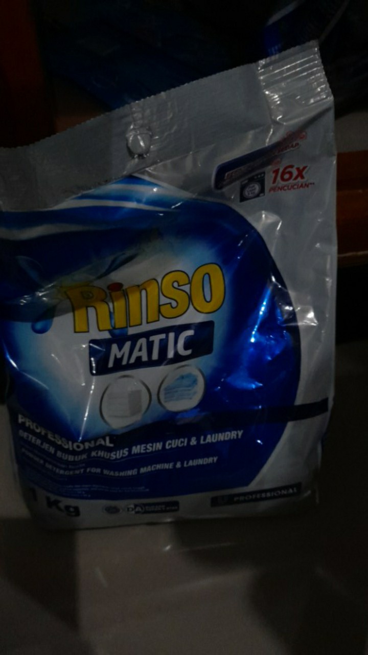 Deterjen Detergen Sabun Bubuk Rinso Matic Professional Powder Murah 1kg Mesin Cuci Pintu Atas Depan