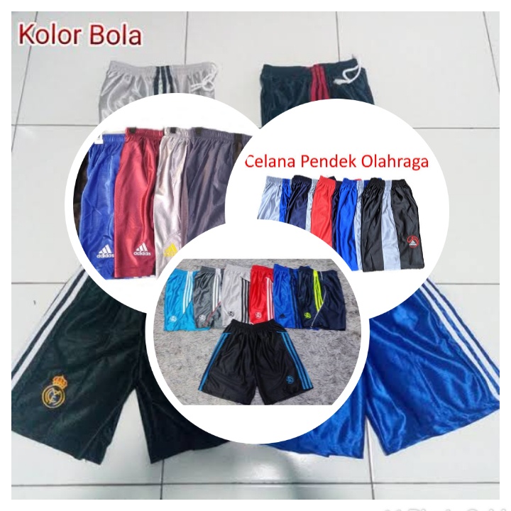 CELANA PENDEK BASKET MELAMIN BORDIR BOXER PRIA KOLOR PRIA