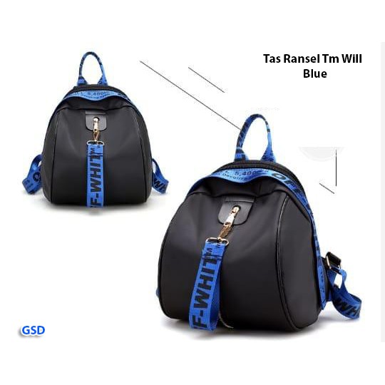 tas ransel TM will/tas backpack casual wanita/tas ransel fashion cewek/tas traveller multifungsi