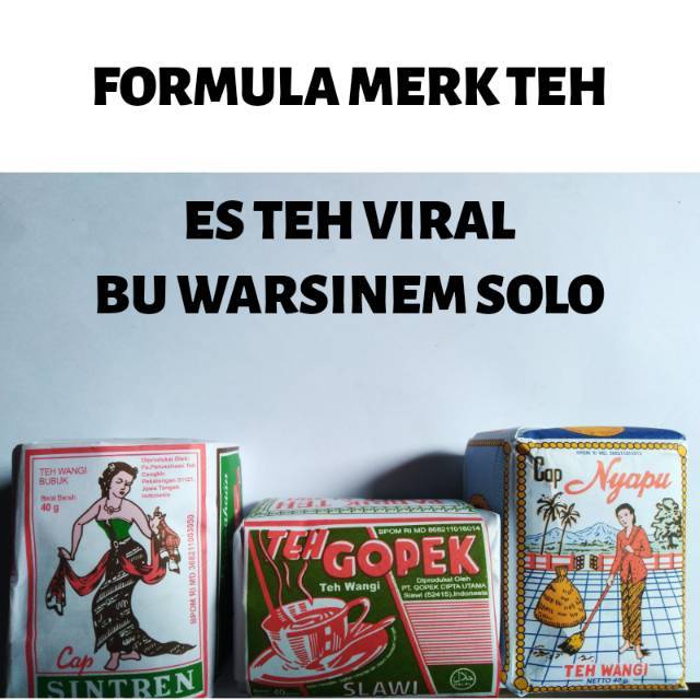 READY PAKET MINI TEH VIRAL  ENAK ALA BU WARSINEM SOLO 