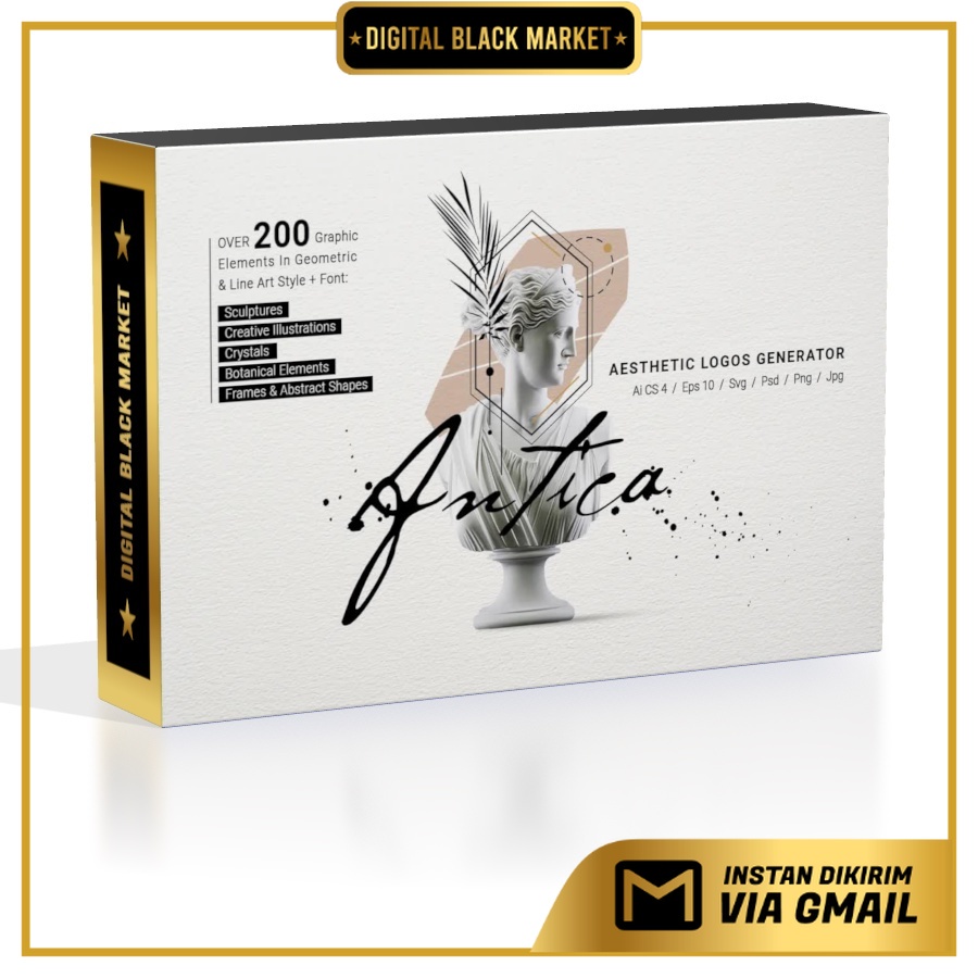 Antica Aesthetic Logos Generator - Photoshop &amp; Illustrator