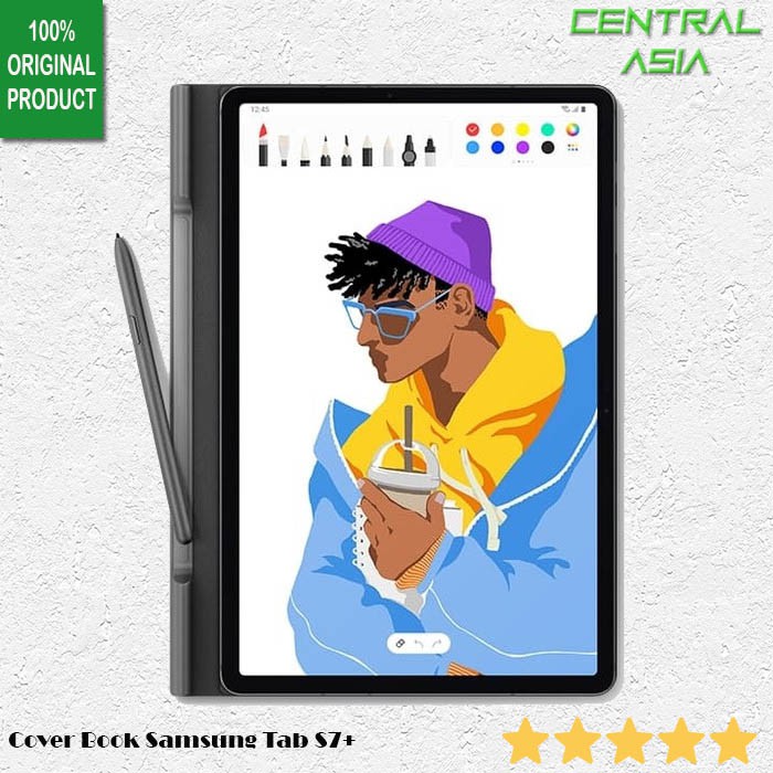 [Original] Book Cover Case Samsung Tab S7 Plus - S7+