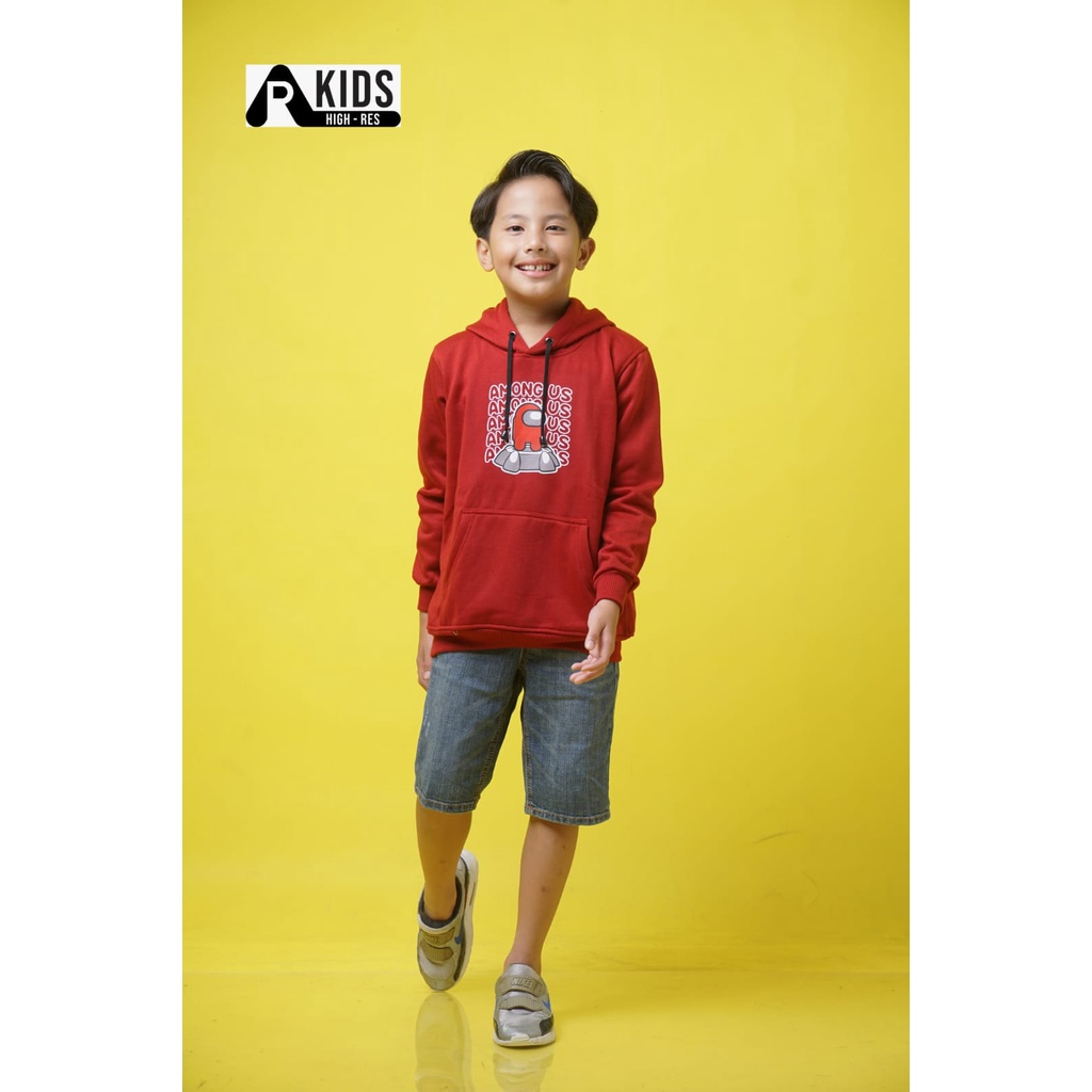 Hoodie Anak Perempuan / Laki-laki Bahan Fleece Tebal Kualitas Premium Motif